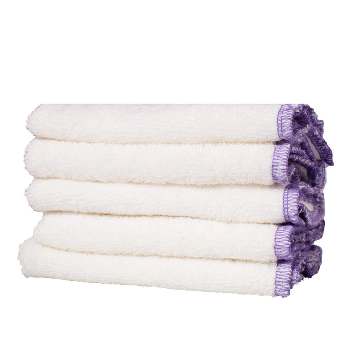 Stack of Living Libations Hemp Face Cloths