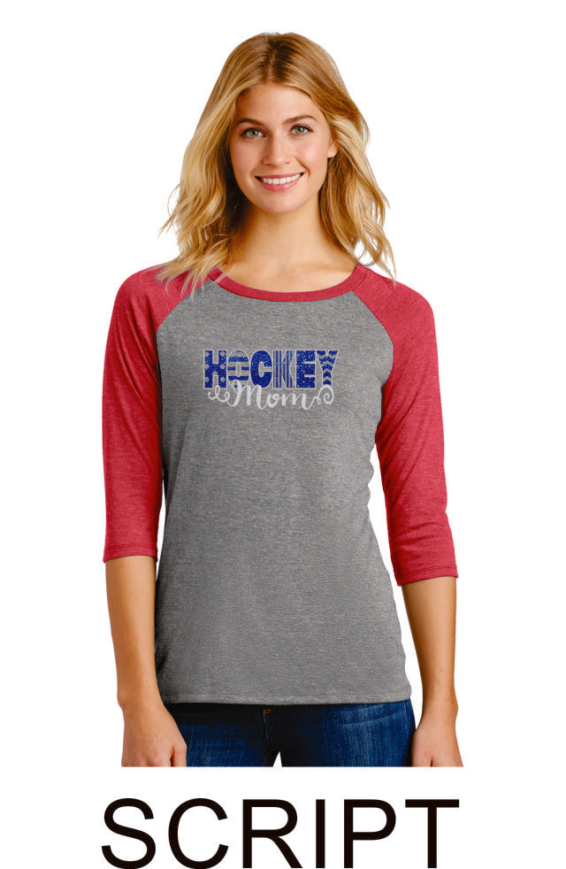 Hockey Mom Raglan- Matte or Glitter