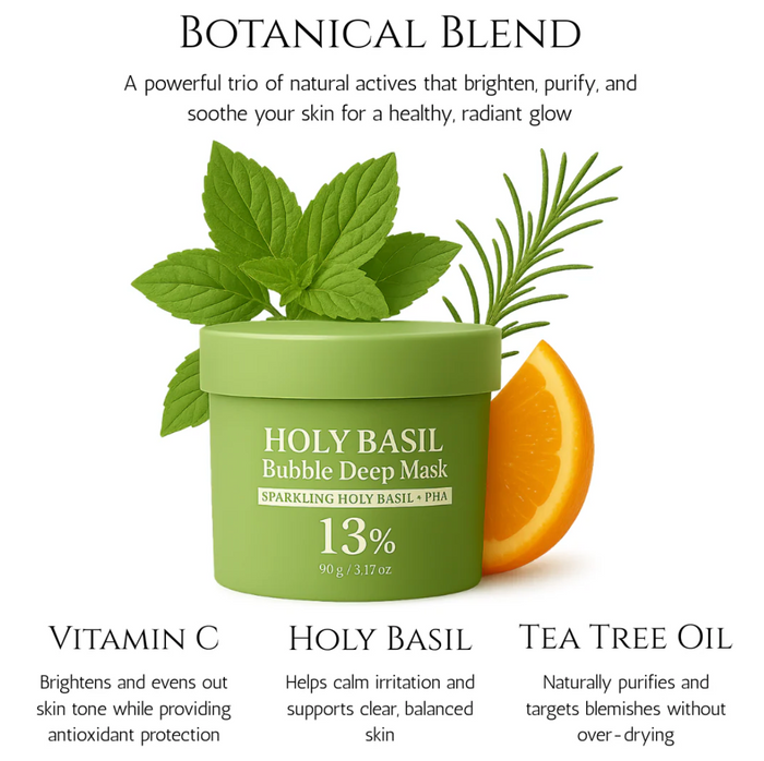Holy Basil-bubbelmask