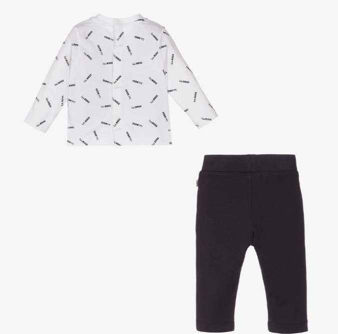 HUGO BOSS Baby Boys Blue Trouser Set