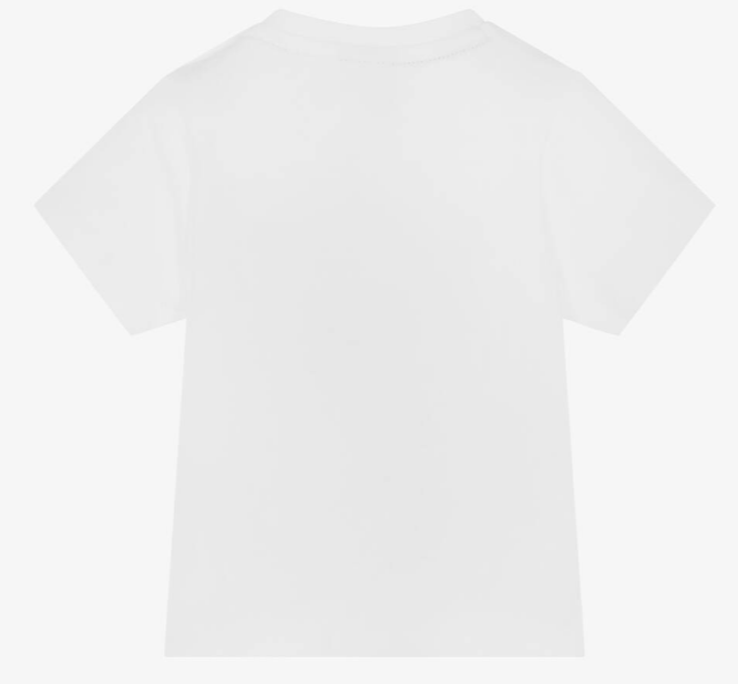 HUGO BOSS Baby Boys White Cotton T-Shirt