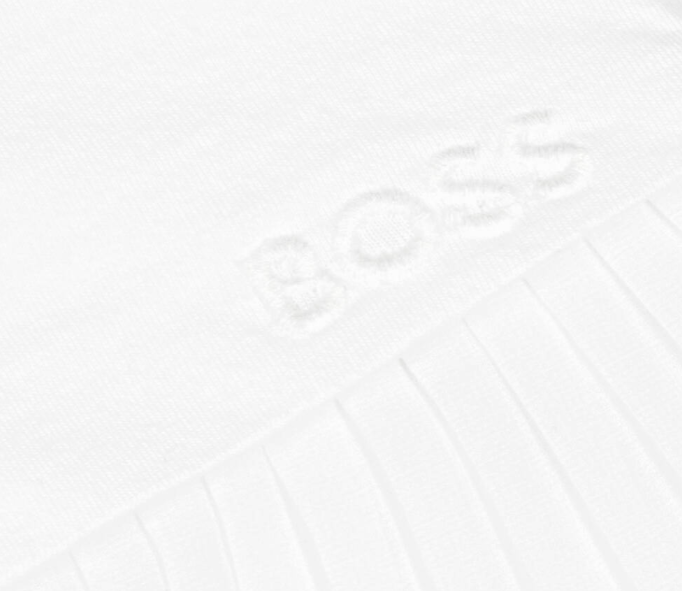 HUGO BOSS Baby Girls White Pleated Chiffon Dress