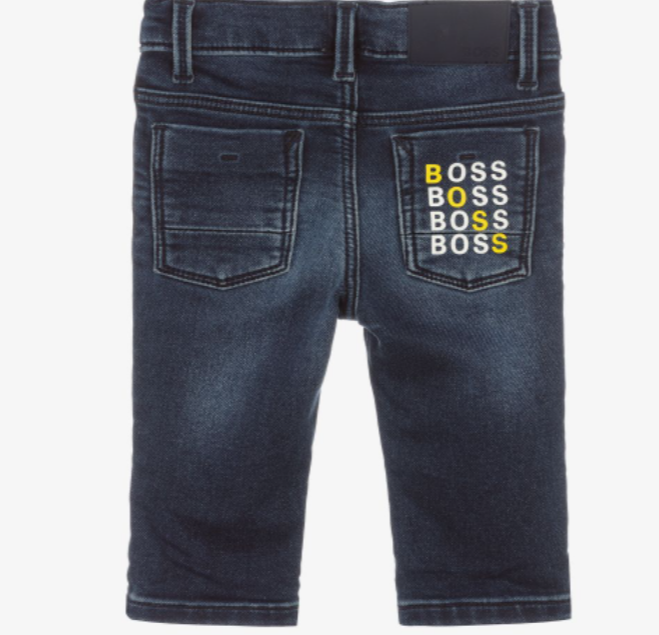 HUGO BOSS Boys Blue Denim Jeans