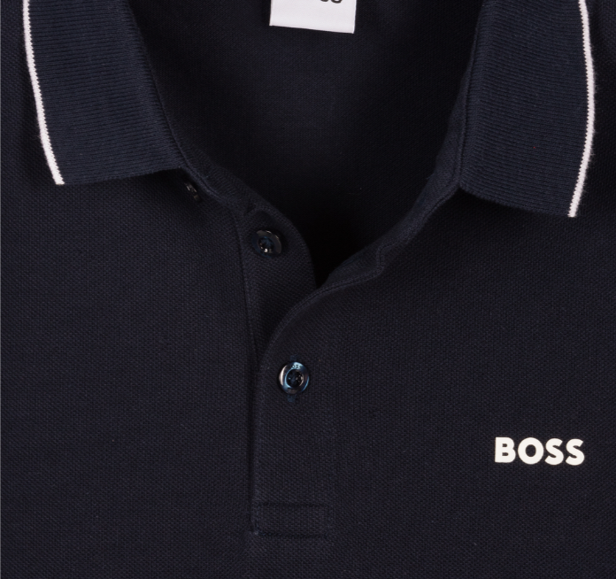 HUGO BOSS Boys Blue Polo Shirt