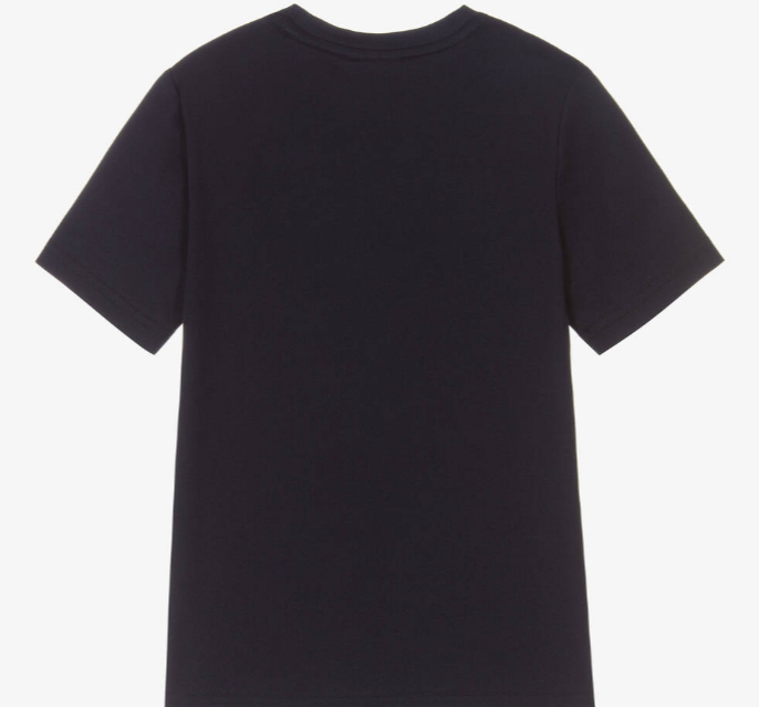 HUGO BOSS Boys Navy Blue Logo T-Shirt