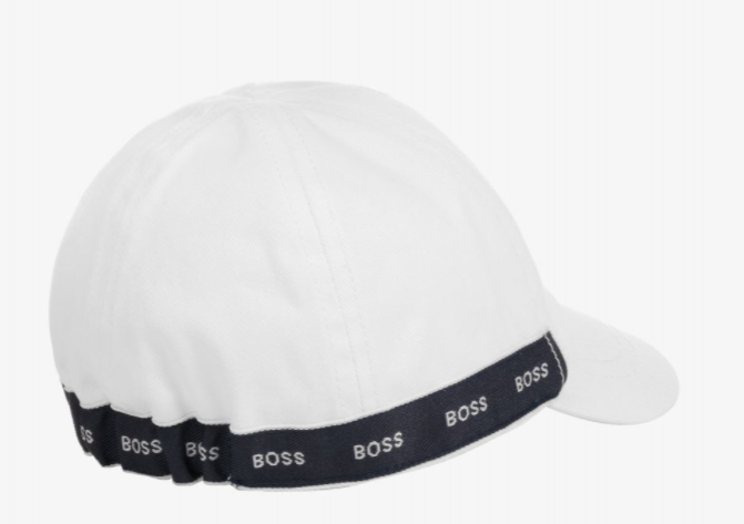 HUGO BOSS cotton twill baby cap