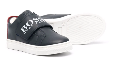 HUGO BOSS logo print low top sneakers