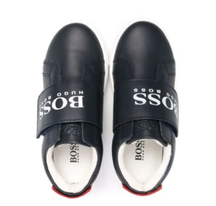 HUGO BOSS logo print low top sneakers