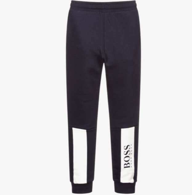 HUGO BOSS navy blue marl joggers