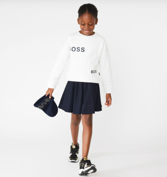 Hugo Boss Navy Blue Milano JerseySkirt