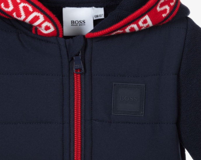 HUGO BOSS NAVY BLUE ZIP UP