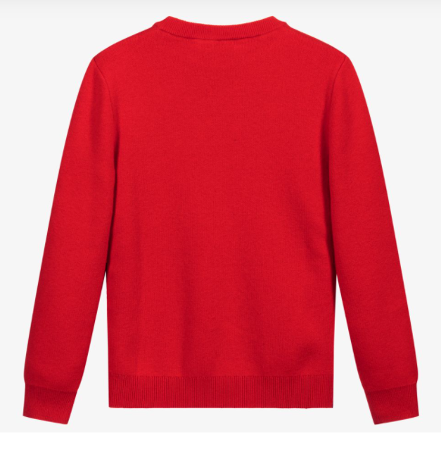 HUGO BOSS red wool  blend sweater