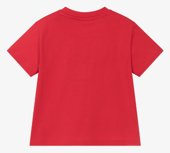 HUGO Boys Red Cotton T-Shirt