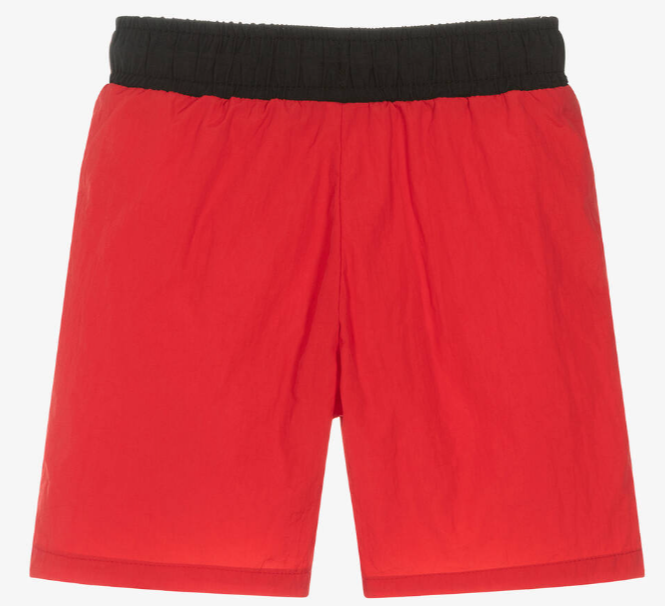 HUGO Boys Red Swim Shorts