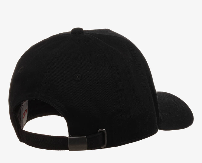 HUGO Teen Black Cotton Twill Cap