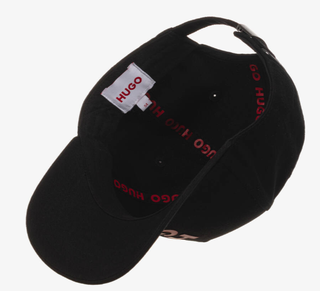 HUGO Teen Black Cotton Twill Cap
