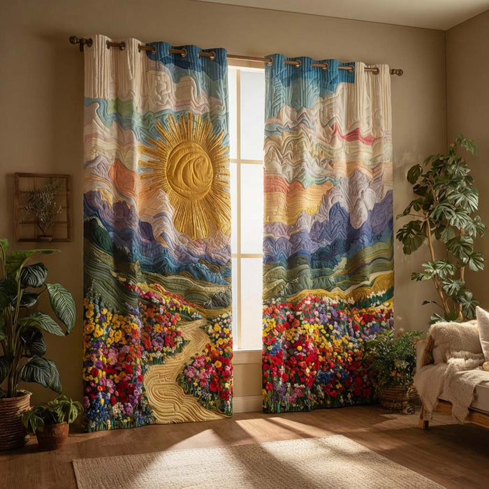 Ilse - Polstrede gardiner Blomstersti