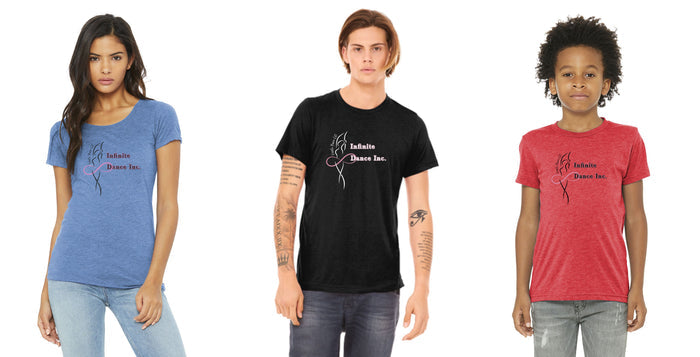 Infinte Dance Triblend Tee-Unisex, Ladies, Youth Sizes