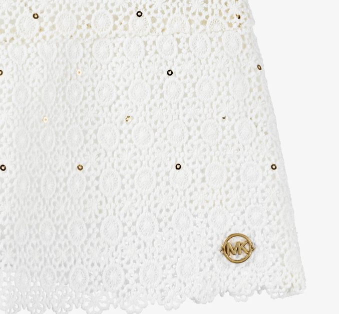 MICHAEL KORS Ivory Cotton Lace Dress
