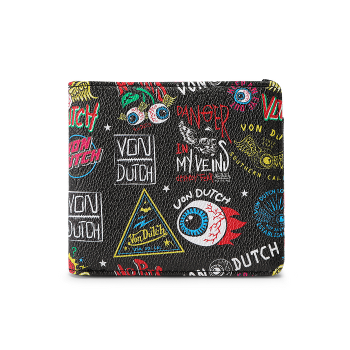 Jax Print Bi-fold Wallet for Vondutch
