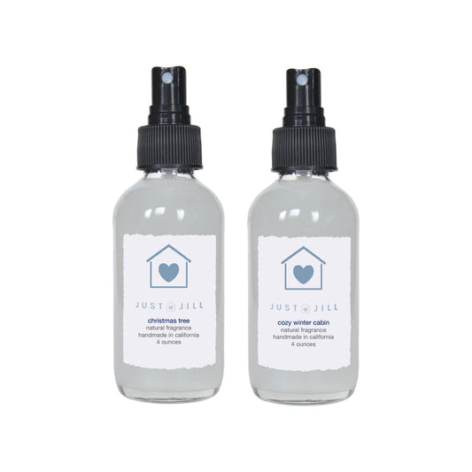 Just Jill Christmas Tree and Cozy Winter Cabin Room Sprays (2 Pack)