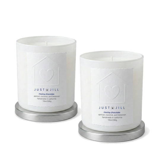Just Jill Mocha Chocolate Scented Candles (2 pack)