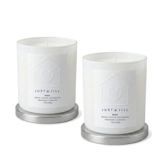 Just Jill Signature Home Scented Candles in White (2-pack)