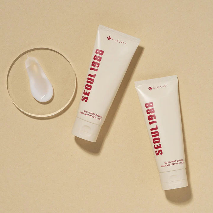 K-SECRET Seoul 1988 Snail Mucin 93% + Rice - raminamasis veido kremas