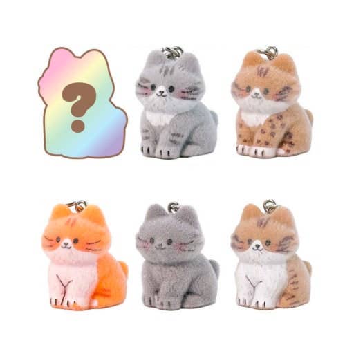 K-Wonderland: Fluffy Cat DIY Keychain Kit – Surprise Blind Box Charm