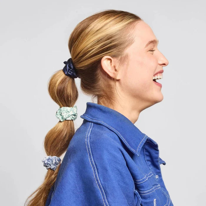 Kitsch Ultra-Petite Satin Scrunchies 6 pcs
