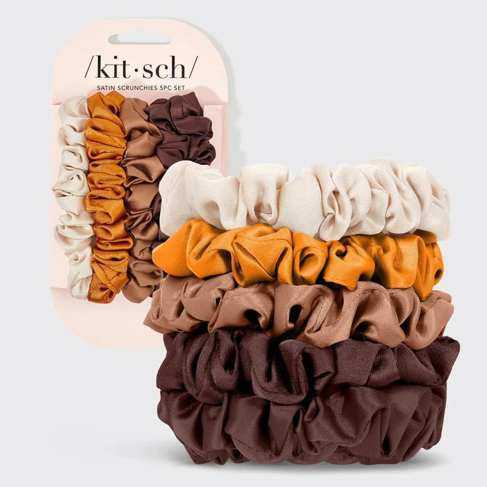 Kitsch Ultra-Petite Satin Scrunchies 6 pcs