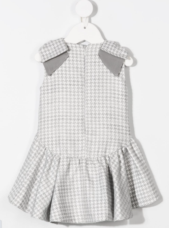 LAPIN HOUSE houndstooth peplum dress