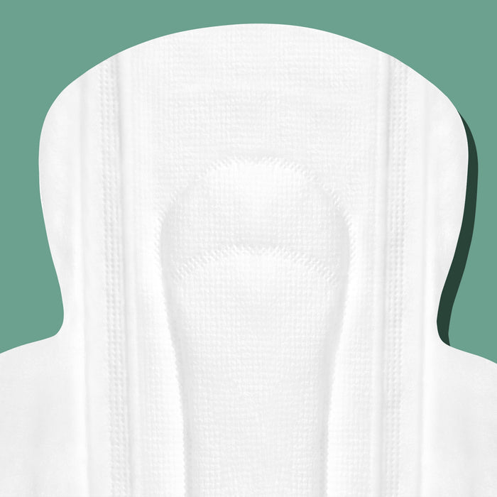 Organic Cotton Cover Pads With Wings Close Up
