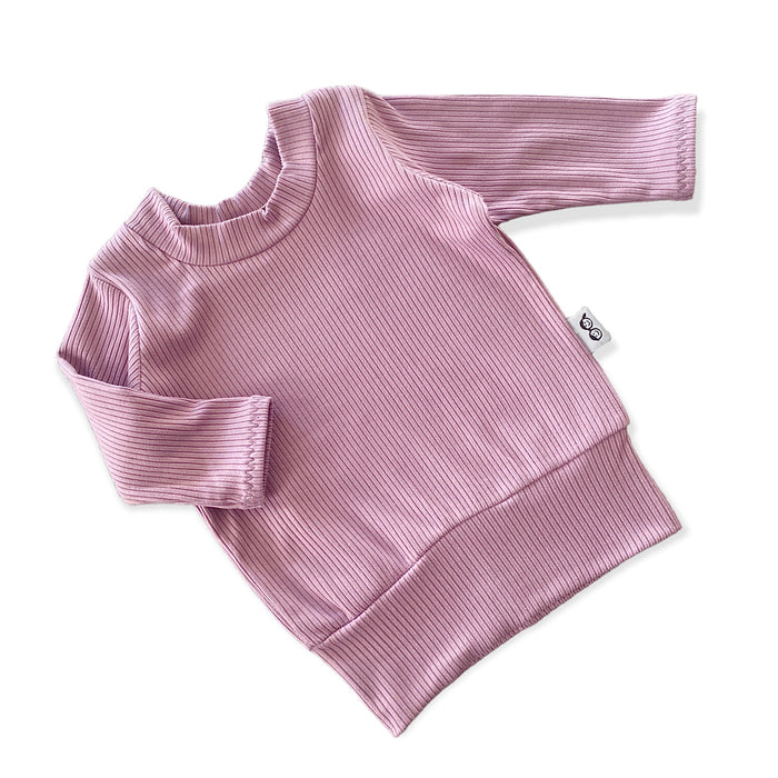 Lavender Ribbed Lounge Top