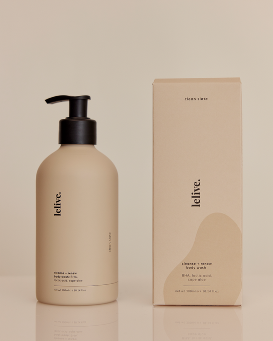 Lelive - clean slate | cleanse + renew body wash