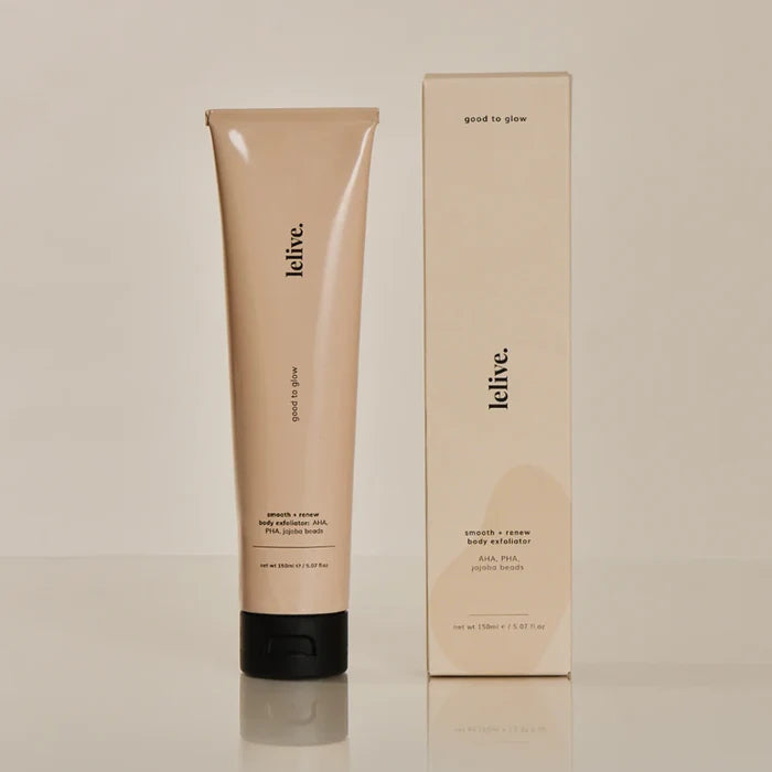Lelive - good to glow | smooth + renew body exfoliator
