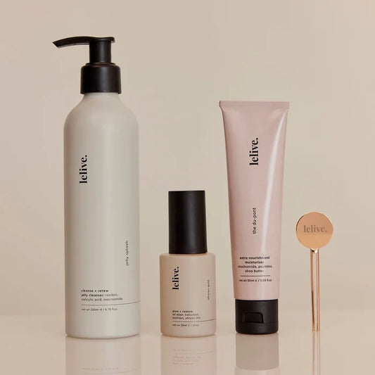 Lelive - nourishing 3-step routine | revitalize, plump + restore