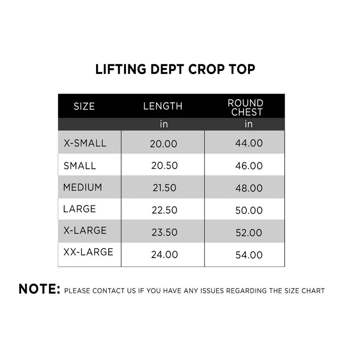 Lifting Dept Crop Top - IRONGEAR Fitness