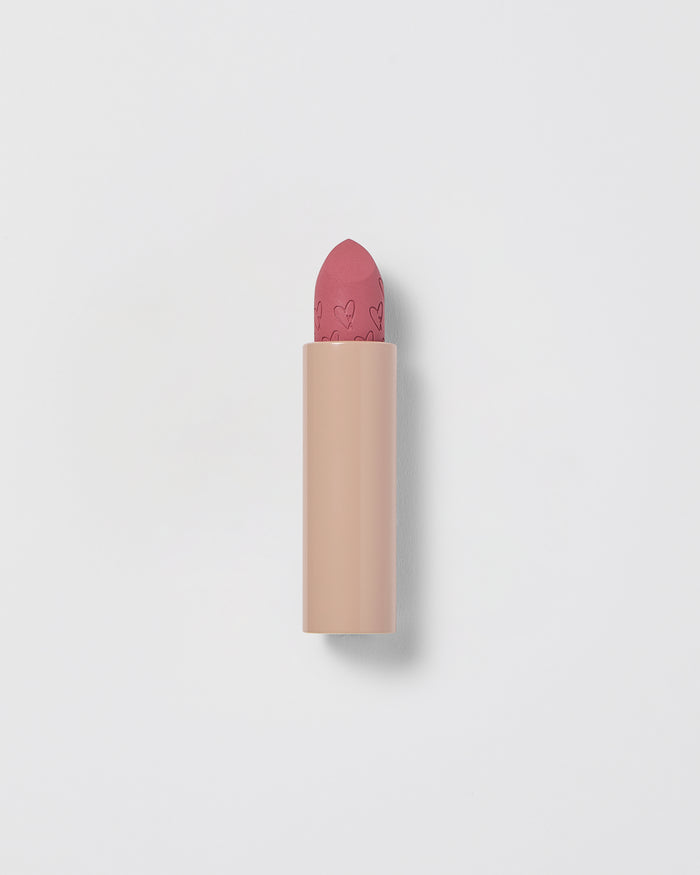 Refill insert for Lip Suede in Je Reve against a grey background.
