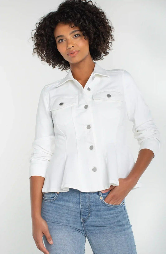 Liverpool Fit & Flare Jacket White