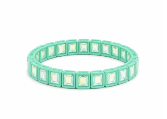LM-Mint Rhinestone Bracelet