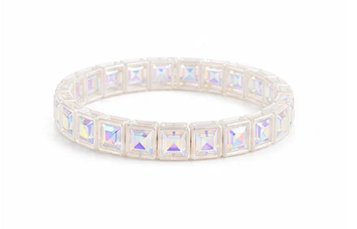 LM-White Rhinestone Bracelet