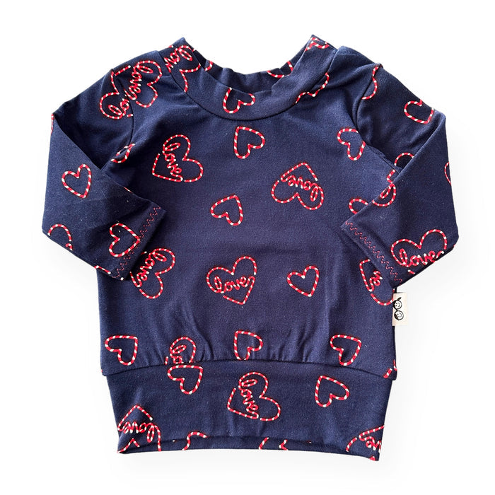 Love Hearts on Blue Lounge Set