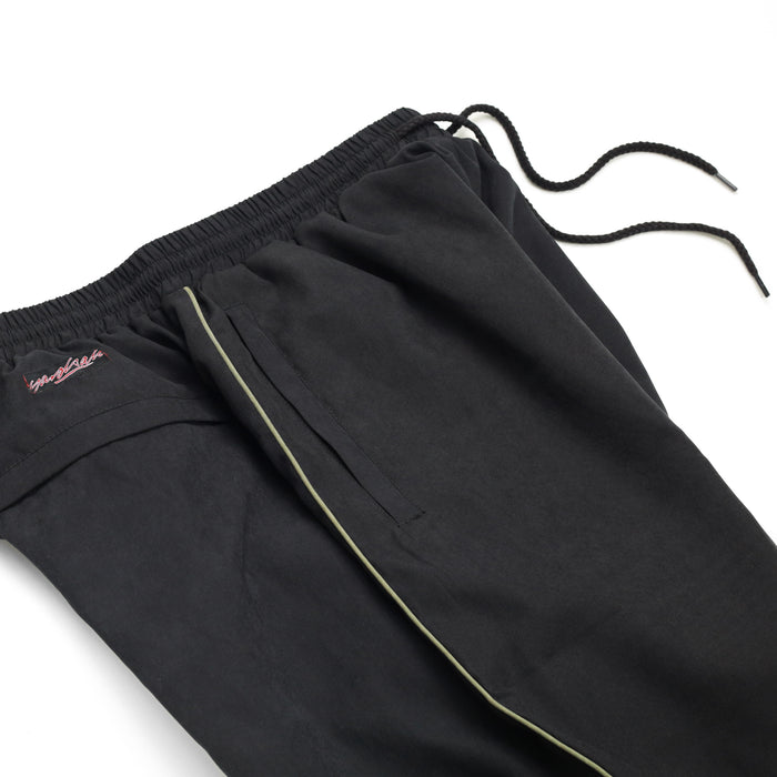 Luna Shell Track Bottoms (Black/Green)