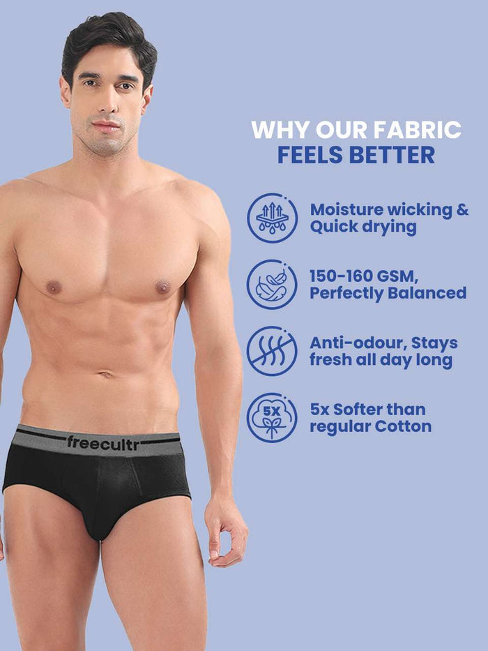 Men’s Adaptive Cotton Stretch Briefs Pack of 2