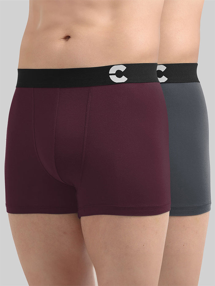 Men's Anti-Bacterial Micro Modal Trunk (Pack of 2)