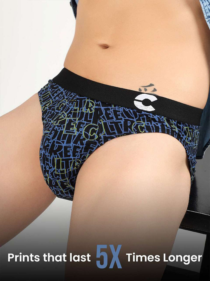 Men's Cotton Printed Briefs (Pack of 2)