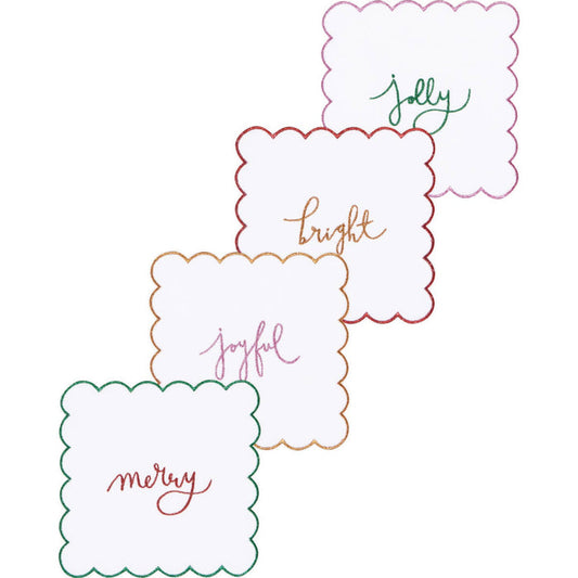 Merry Everything Christmas Cocktail Napkins Set of 4
