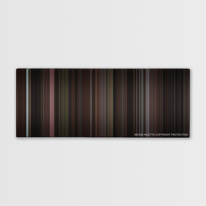 Miller's Crossing color palette canvas print: thousands of thin vertical stripes of color