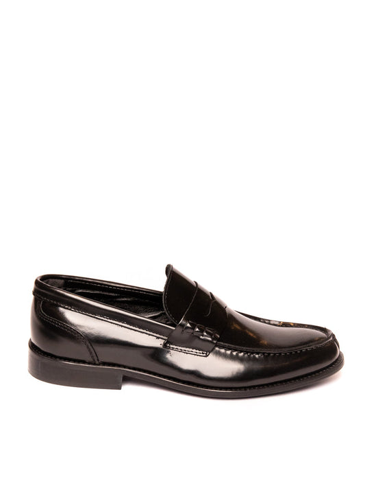 PICCADILLY mocassino in pelle nero 100 ABRAS-NERO
